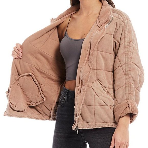 dolman quilted knit jacket poshmark